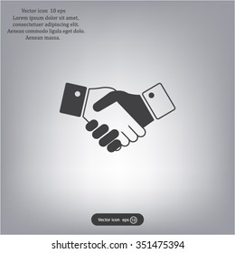 Icon of handshake sign.