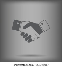 Icon of handshake sign.