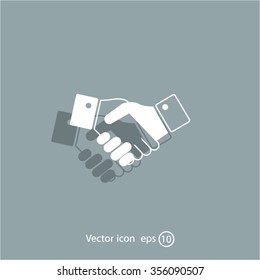 Icon of handshake sign.
