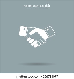 Icon of handshake sign.