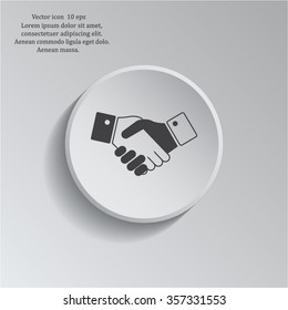 Icon of handshake sign.