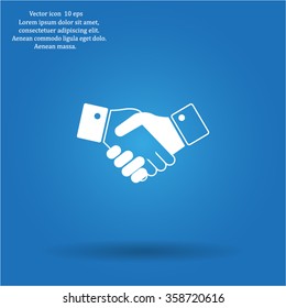 Icon of handshake sign.