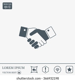 Icon of handshake sign.