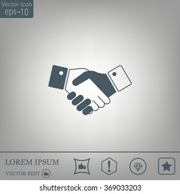 Icon of handshake sign.