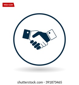 Icon of handshake sign.