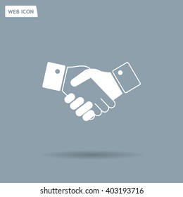 Icon of handshake sign.