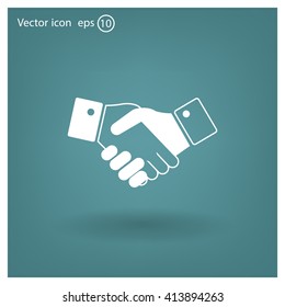 Icon of handshake sign.
