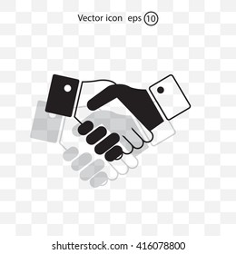 Icon of handshake sign.