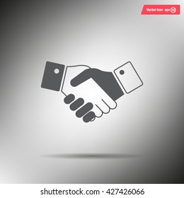 Icon of handshake sign.