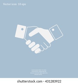 Icon of handshake sign.