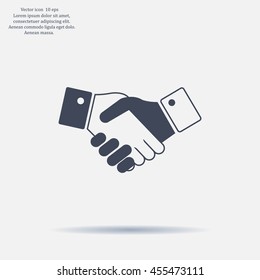 Icon of handshake sign.