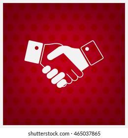 Icon of handshake sign.