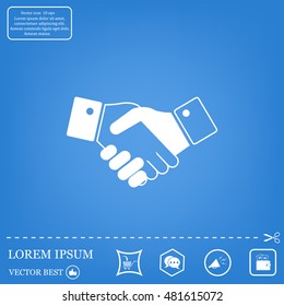 Icon of handshake sign.