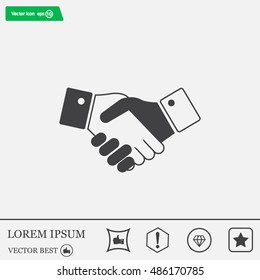 Icon of handshake sign.