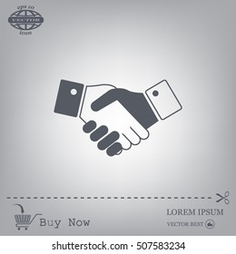 Icon of handshake sign.