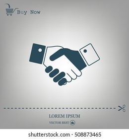 Icon of handshake sign.
