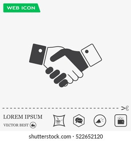 Icon of handshake sign.