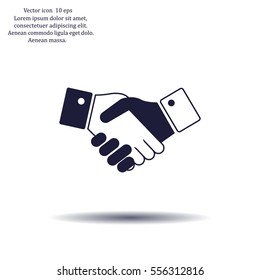 Icon of handshake sign.