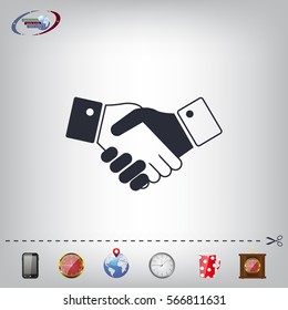 Icon of handshake sign.