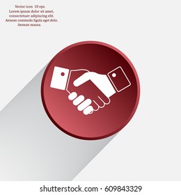 Icon of handshake sign.