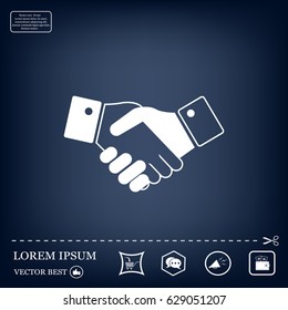 Icon of handshake sign.