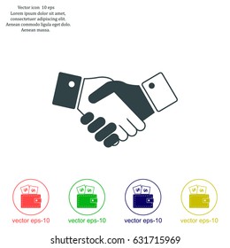 Icon of handshake sign.