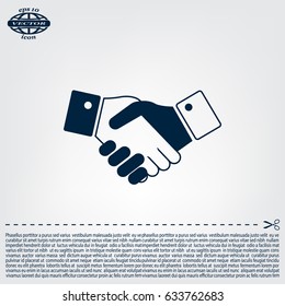 Icon of handshake sign.