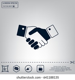 Icon of handshake sign.