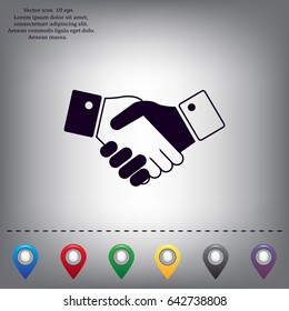 Icon of handshake sign.