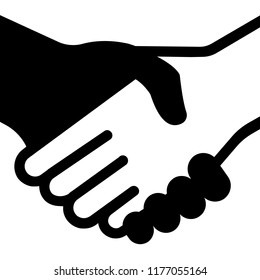 Icon of handshake. Vector graphics