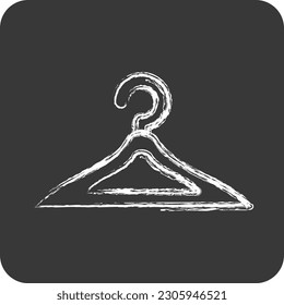 Icon Hanger. suitable for Kids symbol. chalk Style. simple design editable. design template vector