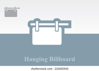 icon of Hanging Billboard. Eps-10.