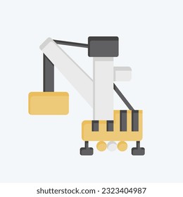 Icon Harbor Crane. related to Construction Vehicles symbol. flat style. simple design editable. simple illustration
