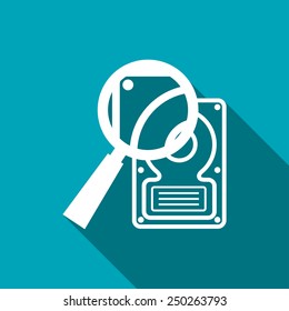 icon of hard disk search