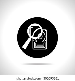 icon of hard disk search