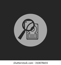 icon of hard disk search