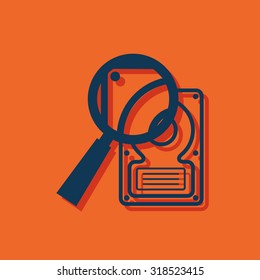 icon of hard disk search
