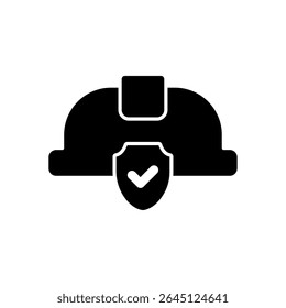 Icon a hard hat, isolated against a clean background.