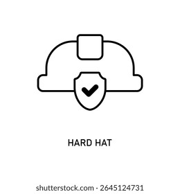 Icon a hard hat, isolated against a clean background.
