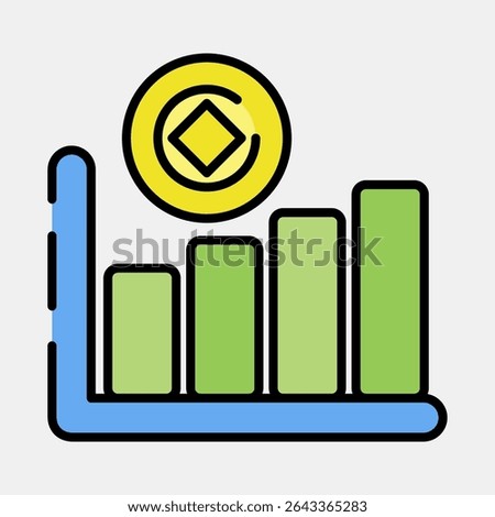 Icon hash rate. Crypto currency elements. Icon in filled line style.