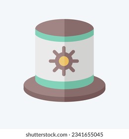 Icon Hat. related to Argentina symbol. flat style. simple design editable. simple illustration