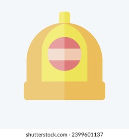 Icon Hat. related to Chinese New Year symbol. flat style. simple design editable. simple illustration