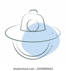 Icon Hat. related to Korea symbol. Color Spot Style. simple illustration
