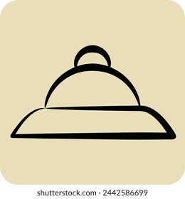 Icon Hat. related to South Africa symbol. hand drawn style. simple design illustration