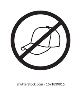 icon hat vector with black collor from eps 10