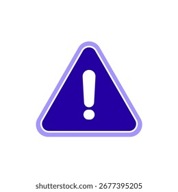 Icono de una advertencia de peligro, aislado contra un fondo limpio.