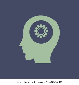 Icon of Head. Eps-10.