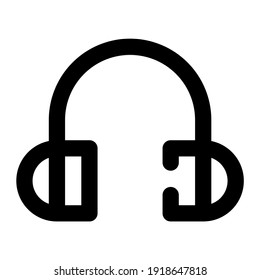 icon headphone using line style