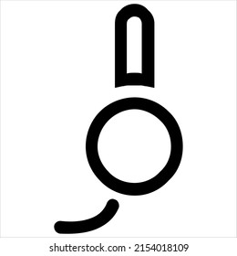 Icon, headset illustration with modern shape