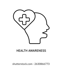 Icon a health awareness, isolated against a clean background.